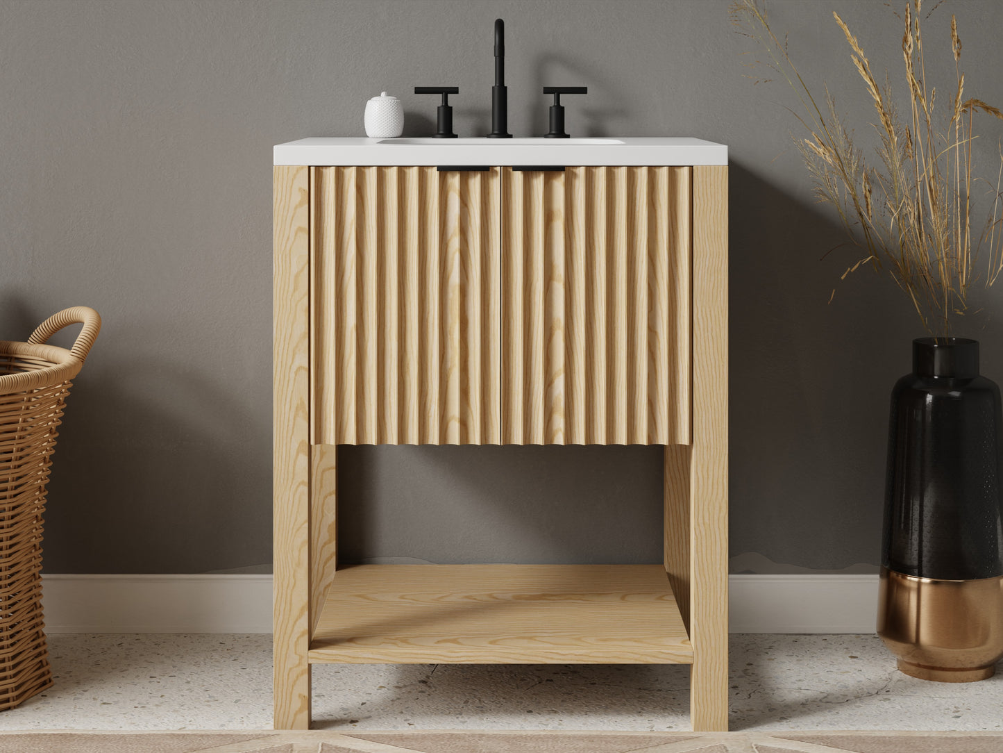 fluted - ash - front