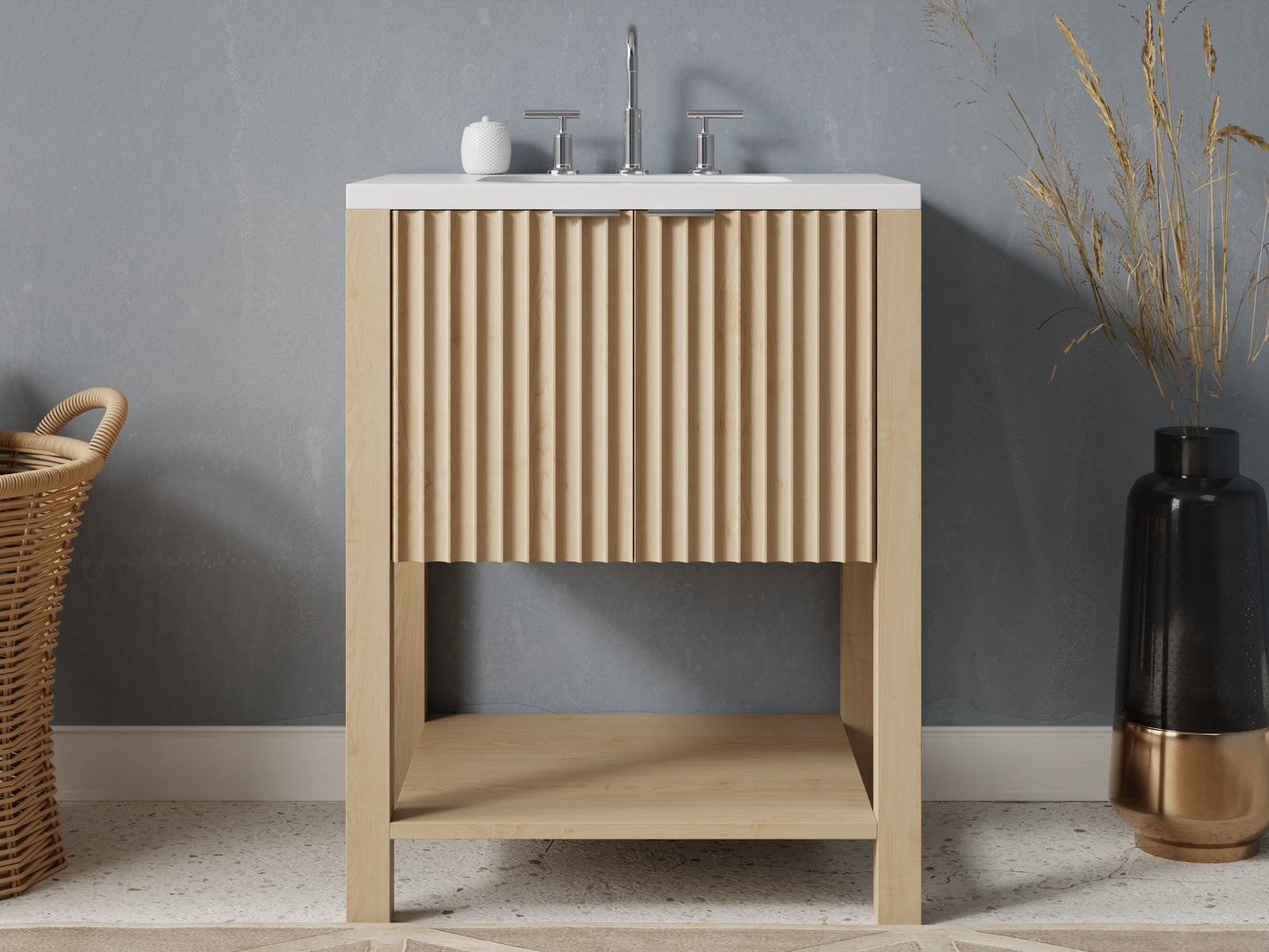 fluted - maple - front