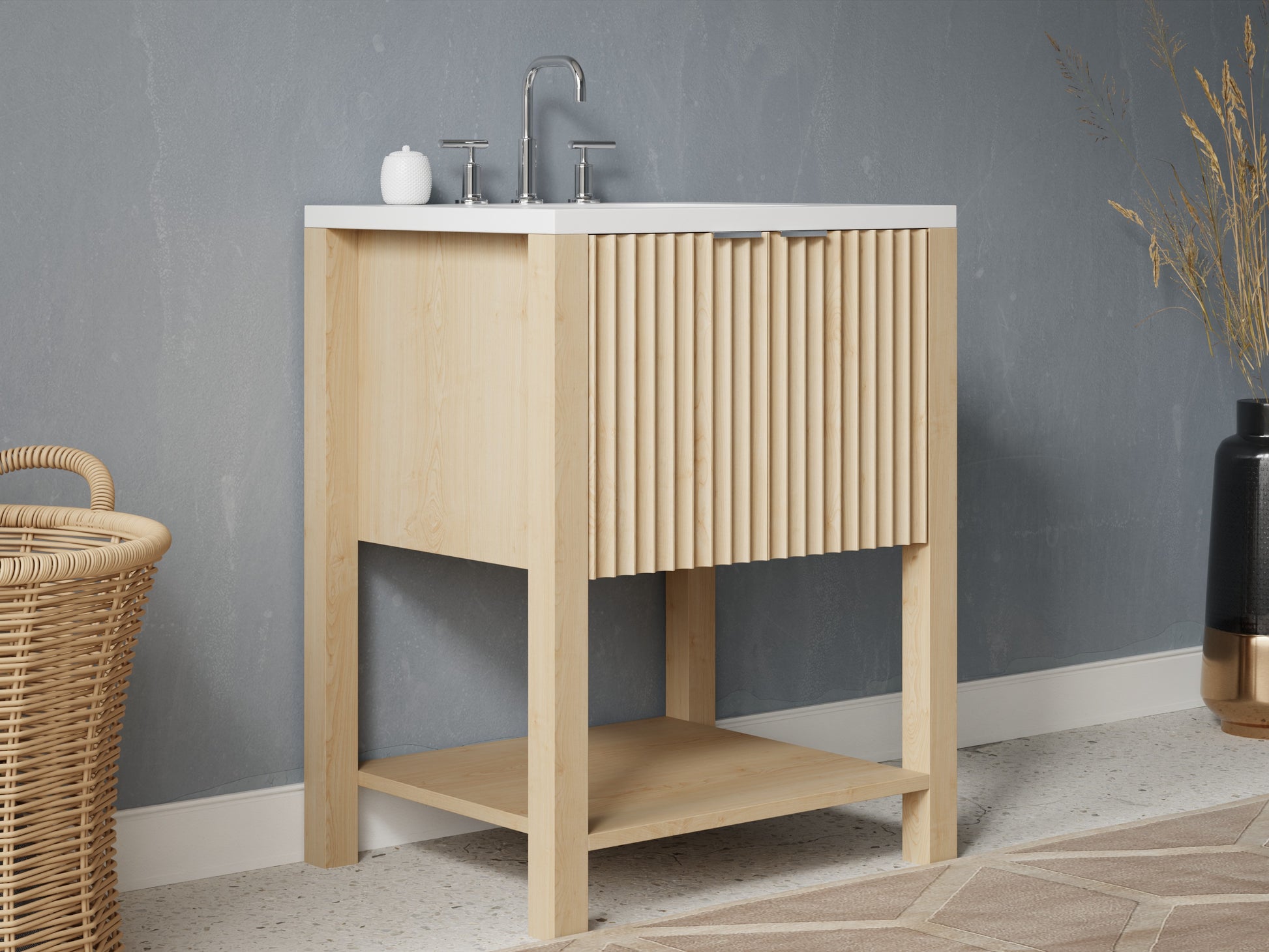 fluted - maple - side