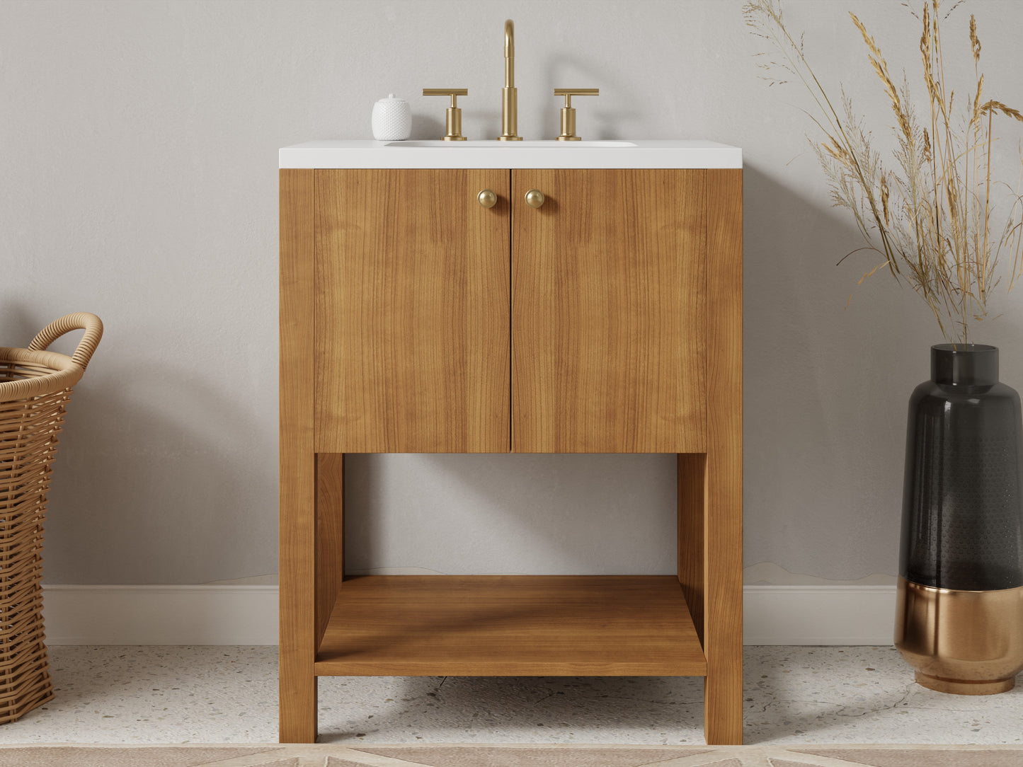 standard - teak - front