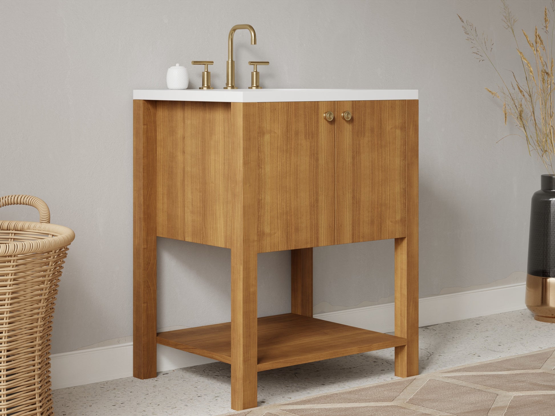 standard - teak - side