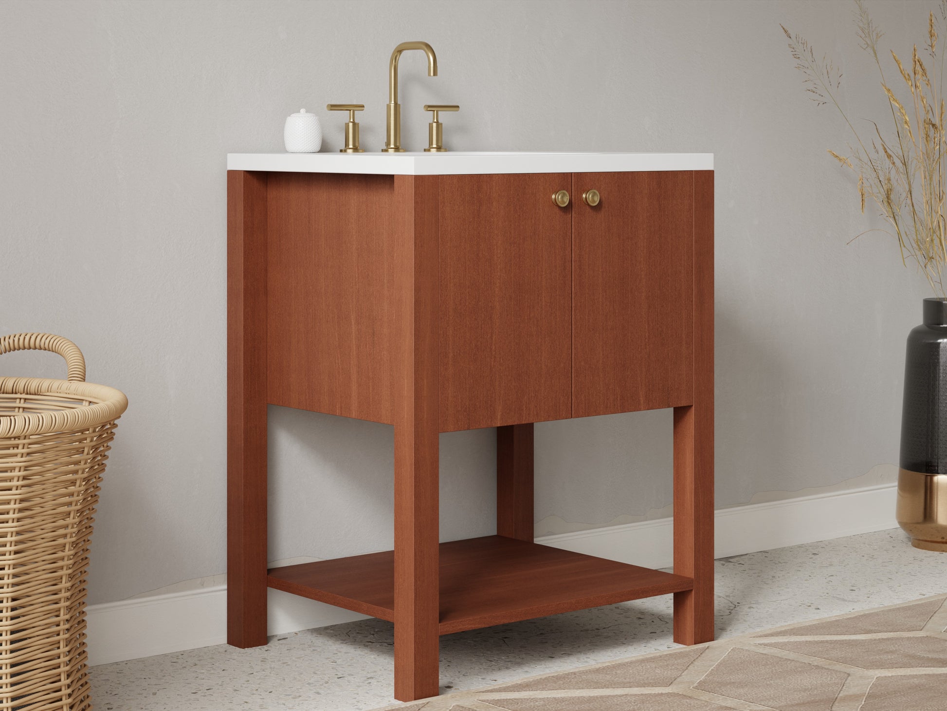 standard - mahogany - side