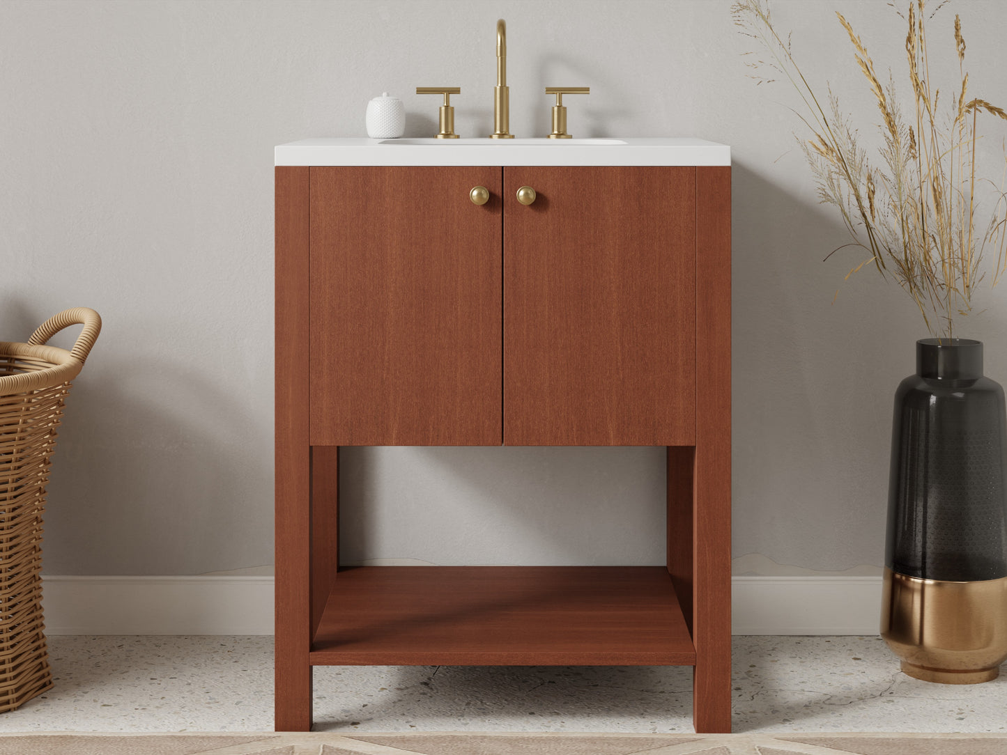 standard - mahogany - front