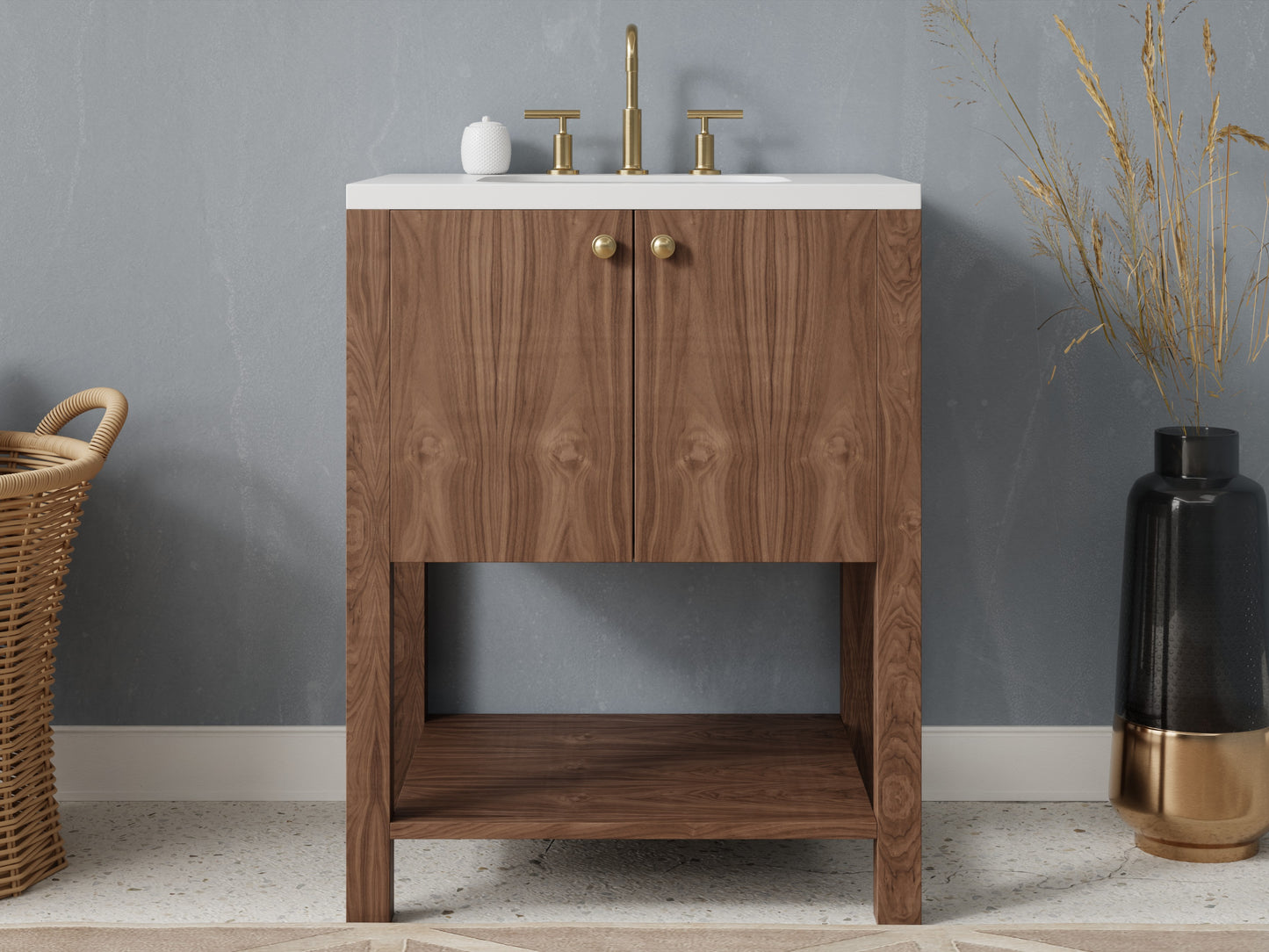 standard - walnut - front