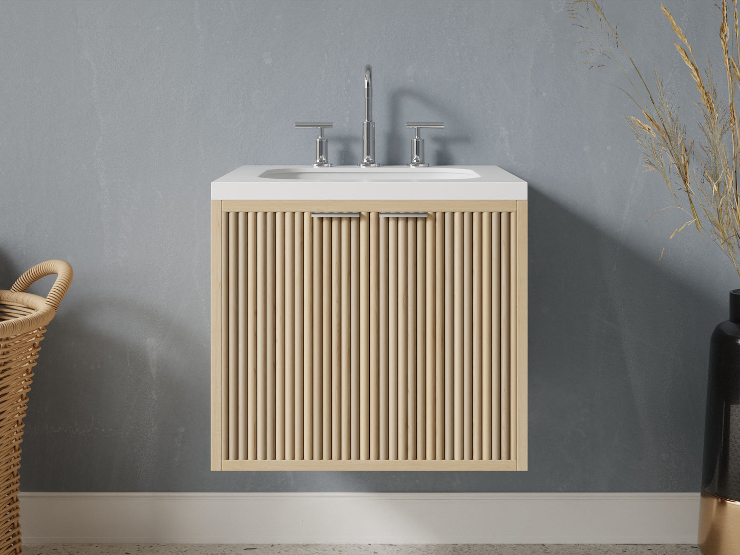 reeded - maple - front