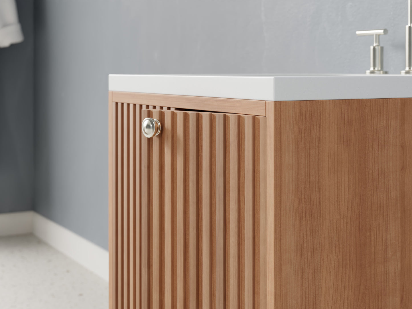 slatted - cherry - closeup