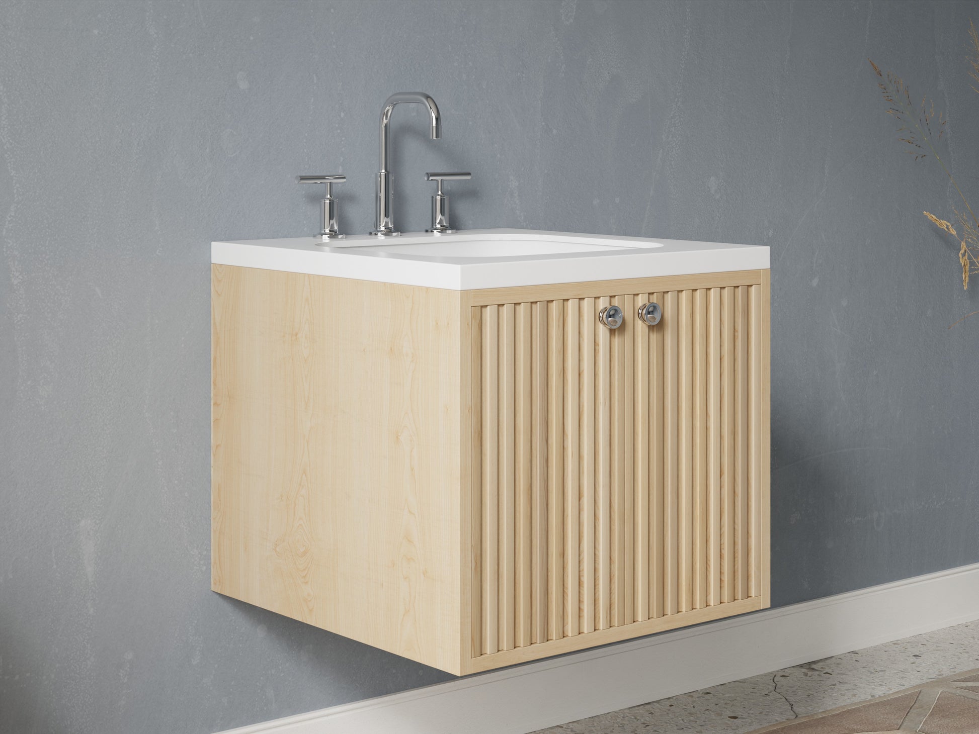 slatted - maple - side