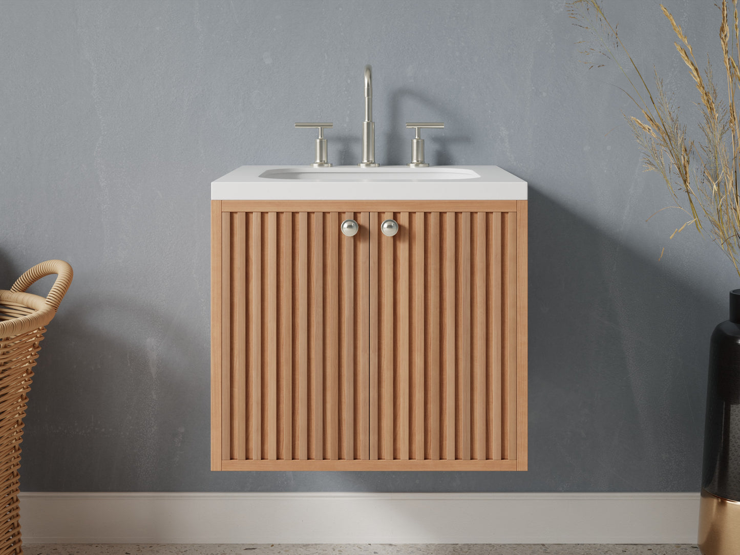 slatted - cherry - front