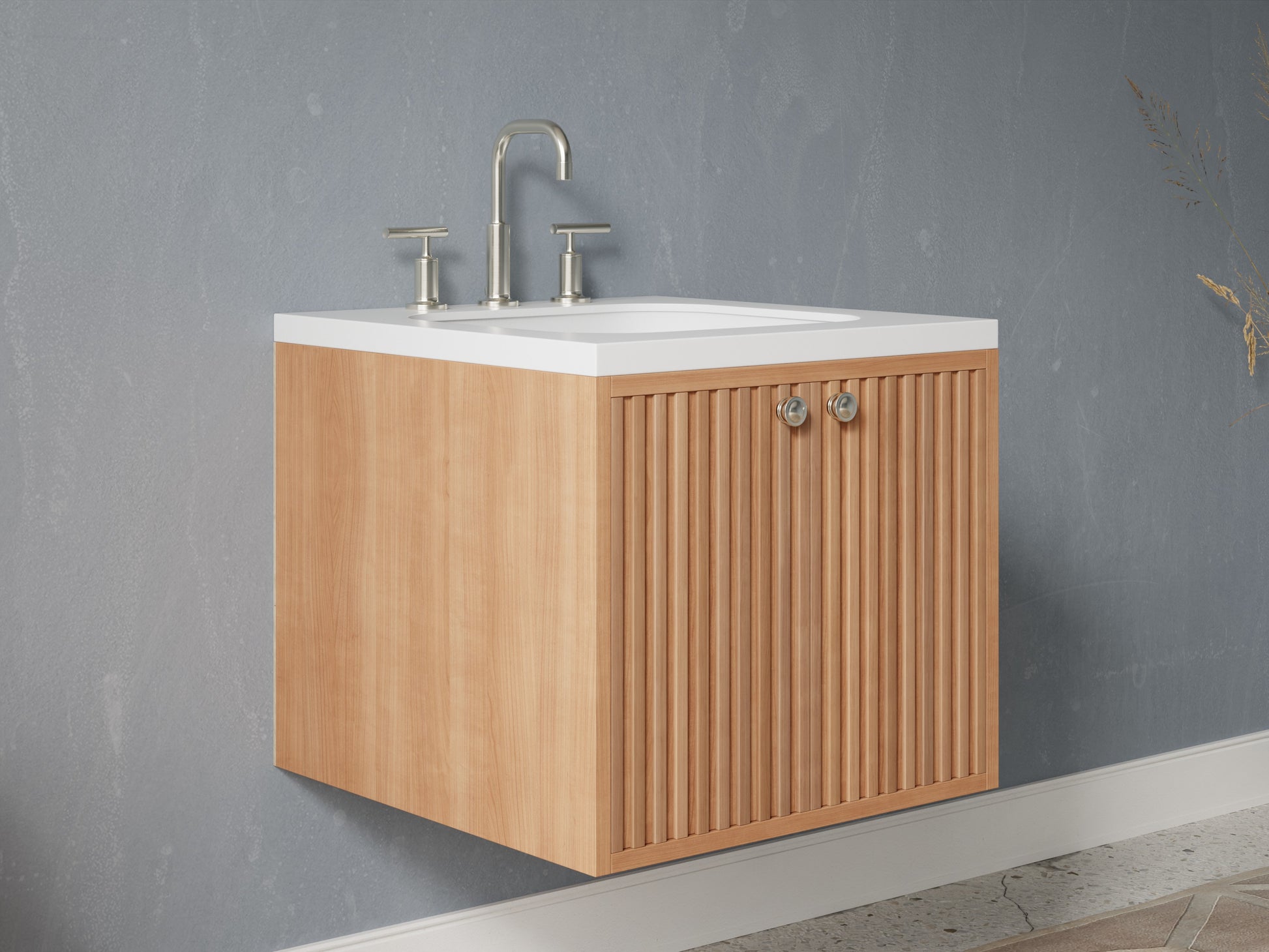 slatted - cherry - side