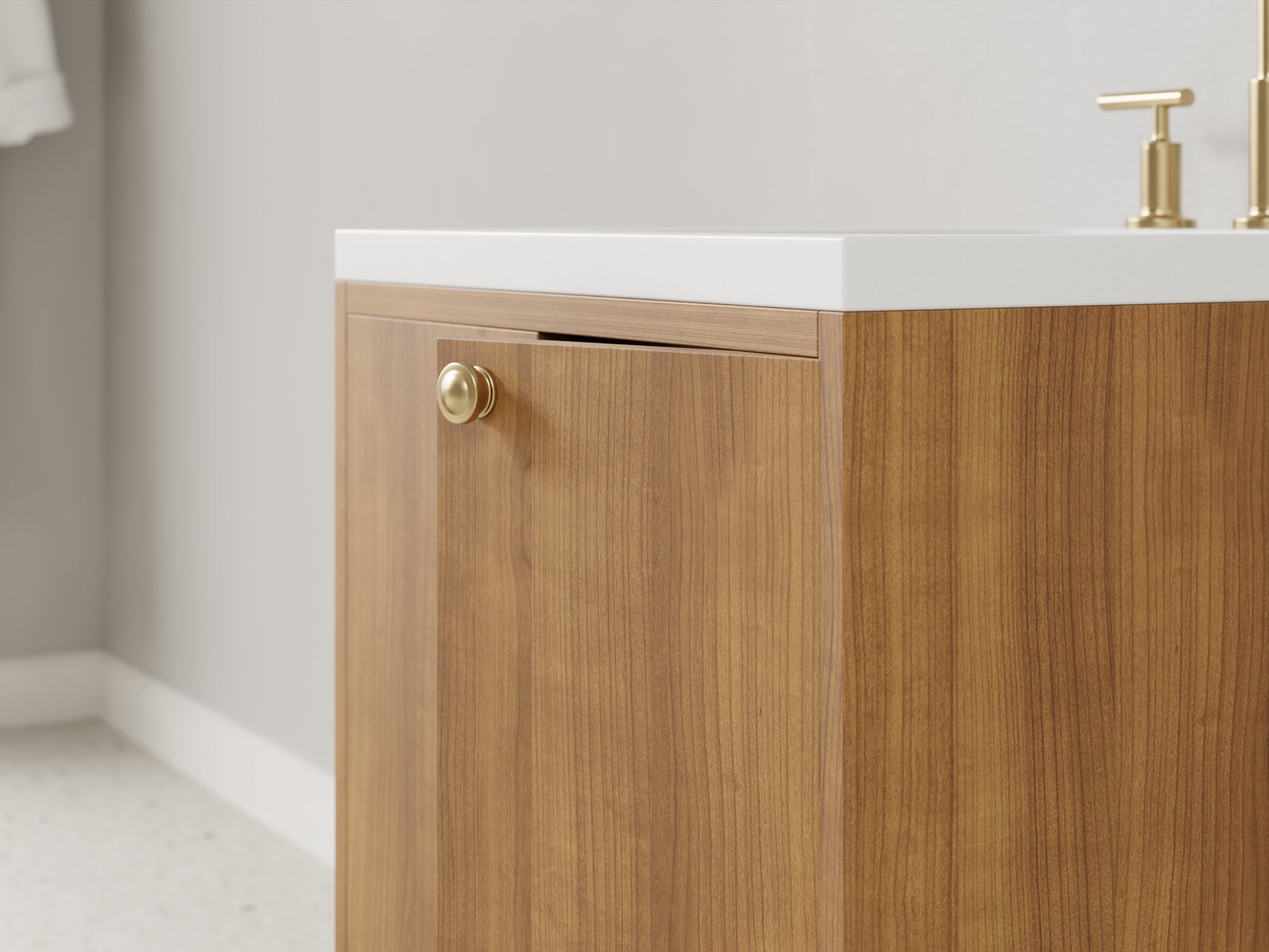 standard - teak - closeup