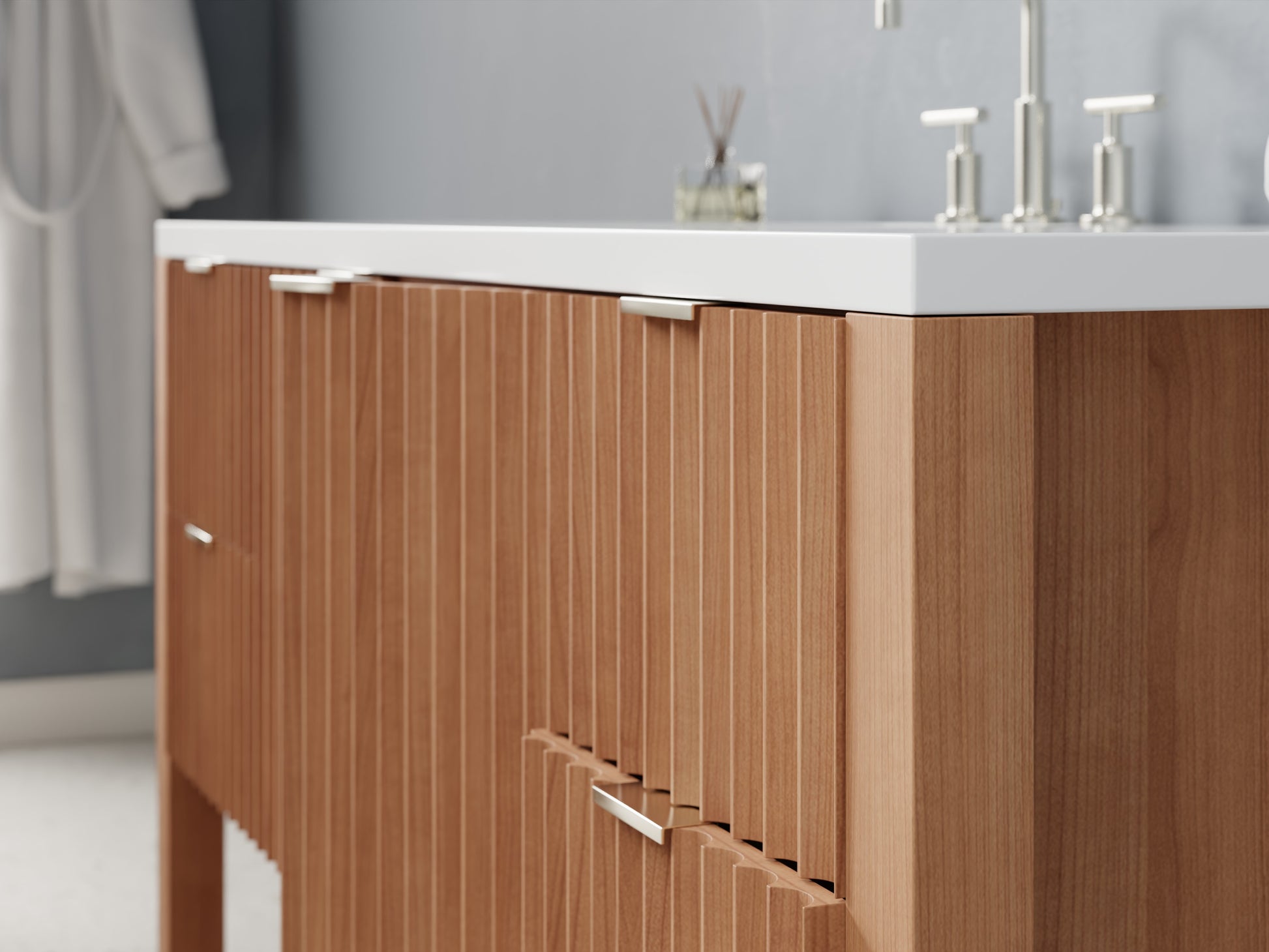 fluted - cherry - closeup