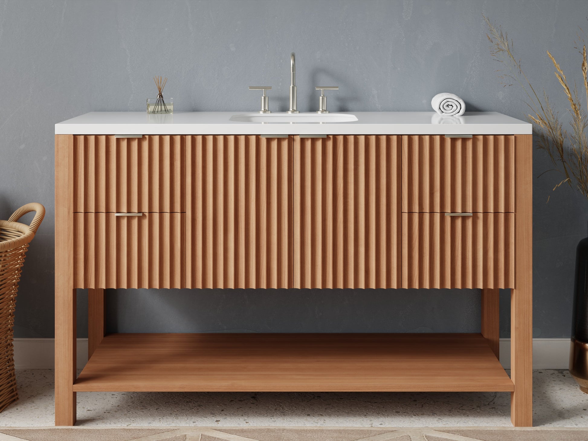 fluted - cherry - front