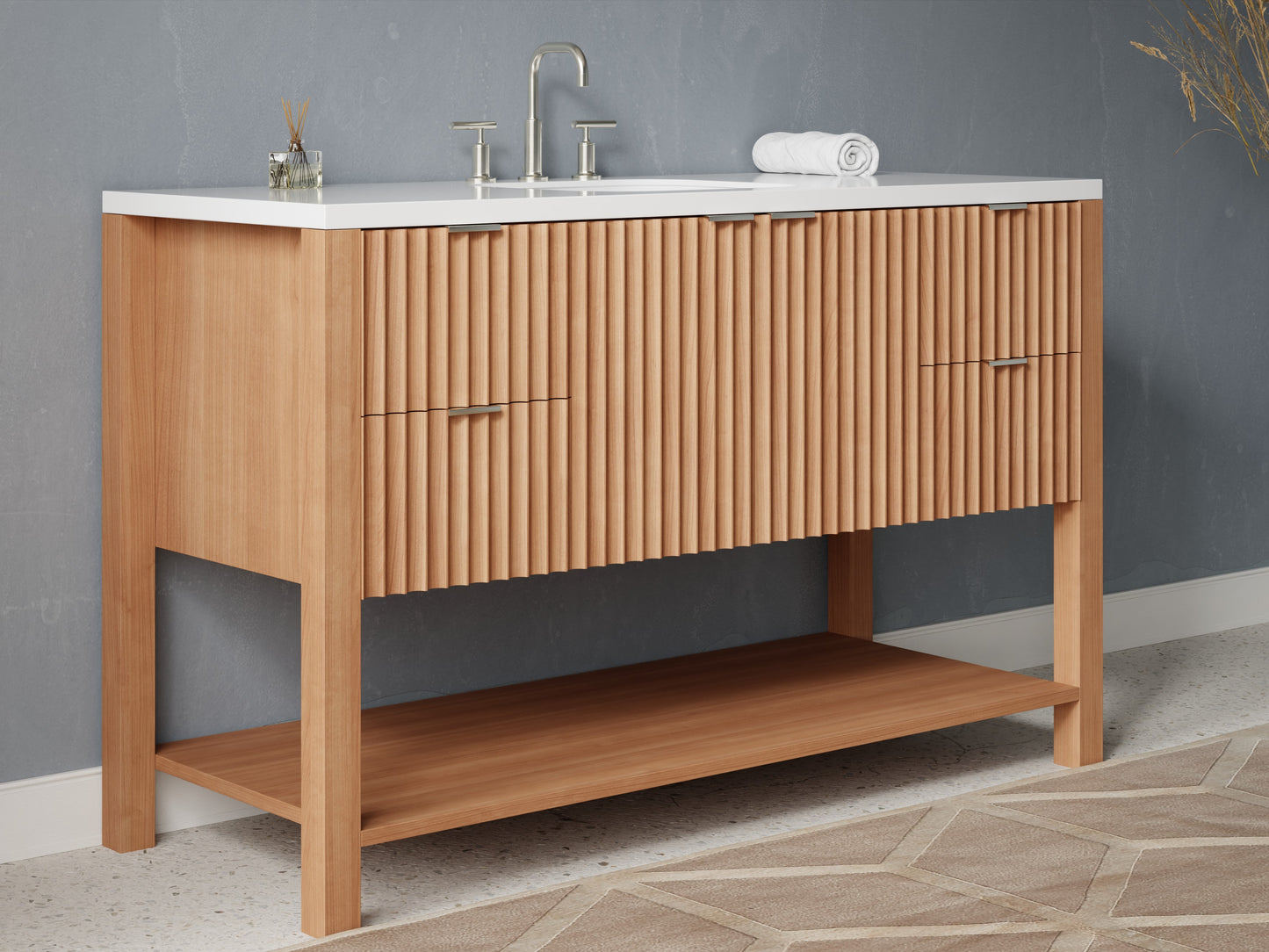 fluted - cherry - side