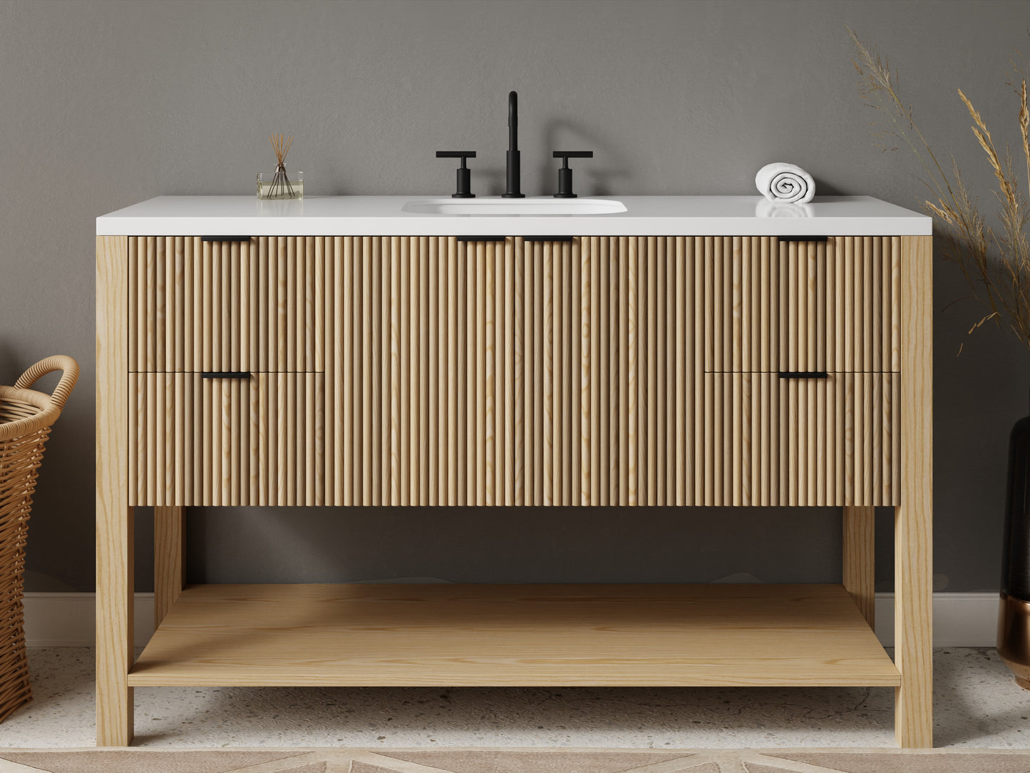 reeded - ash - front