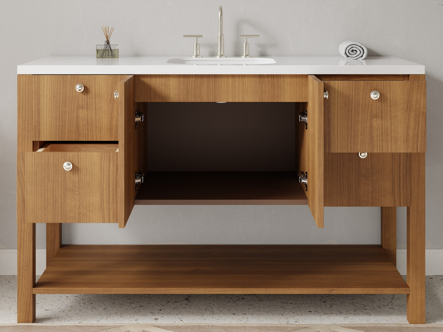 standard - teak - open