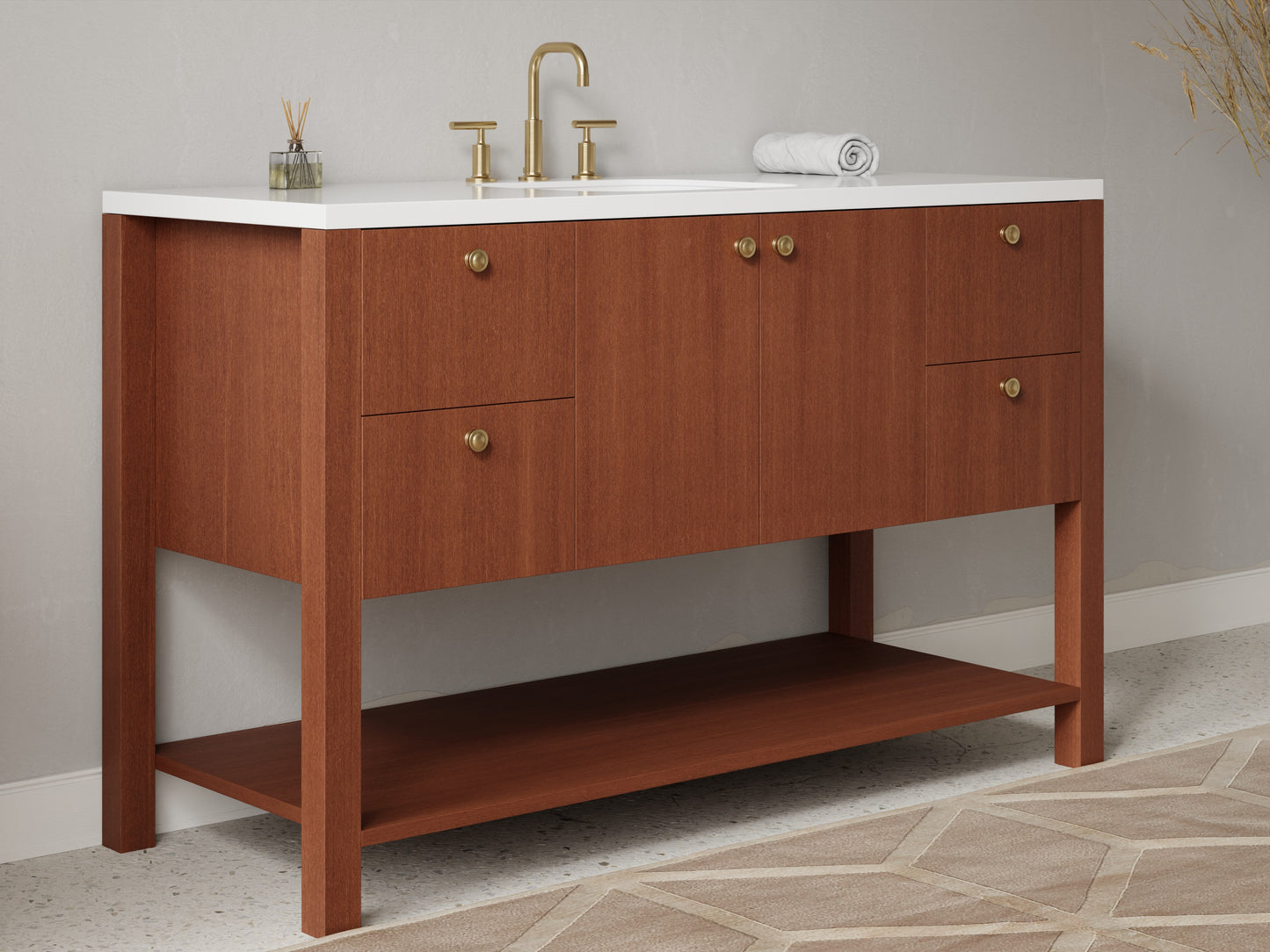 standard - mahogany - side