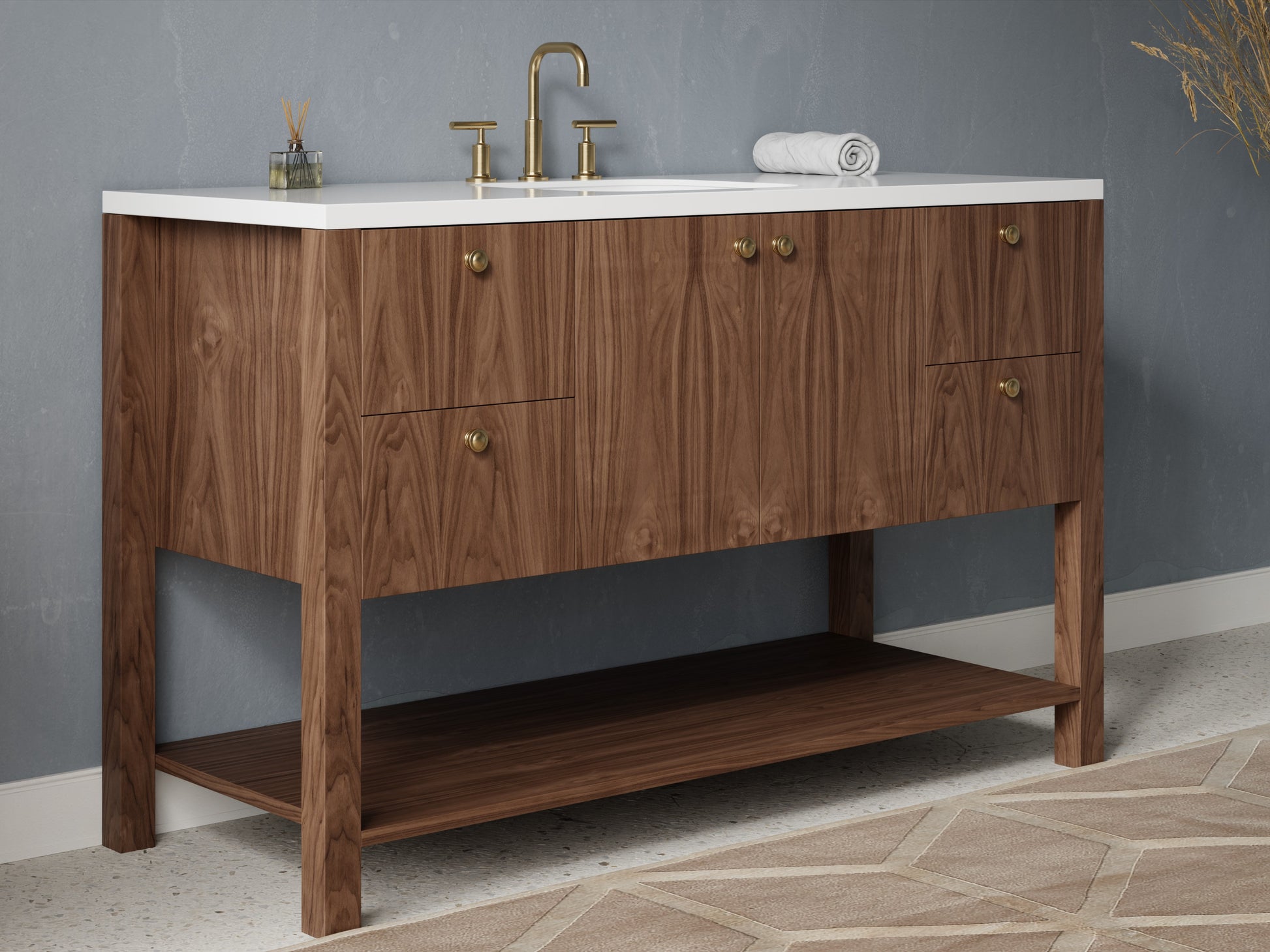 standard - walnut - side