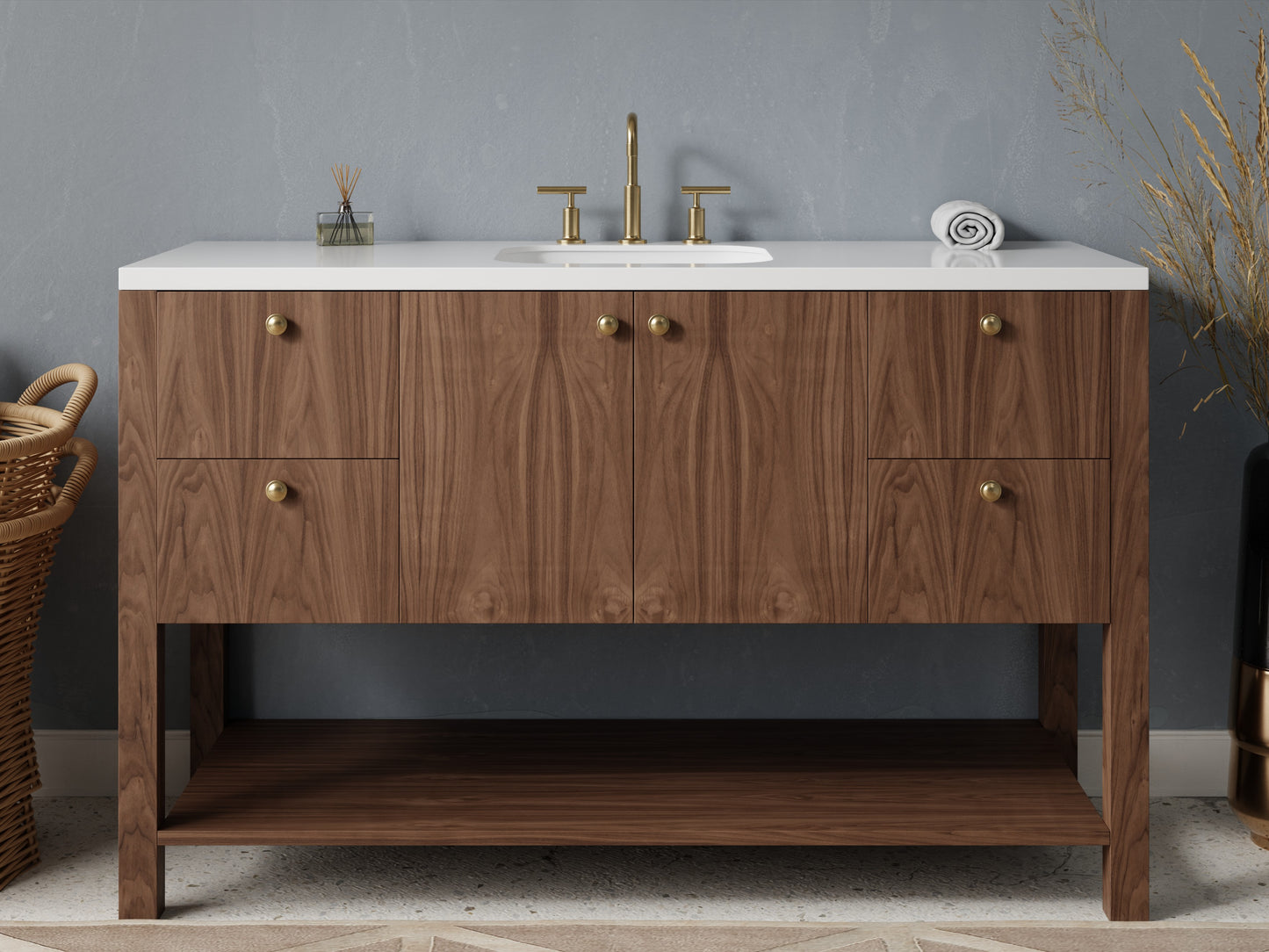 standard - walnut - front