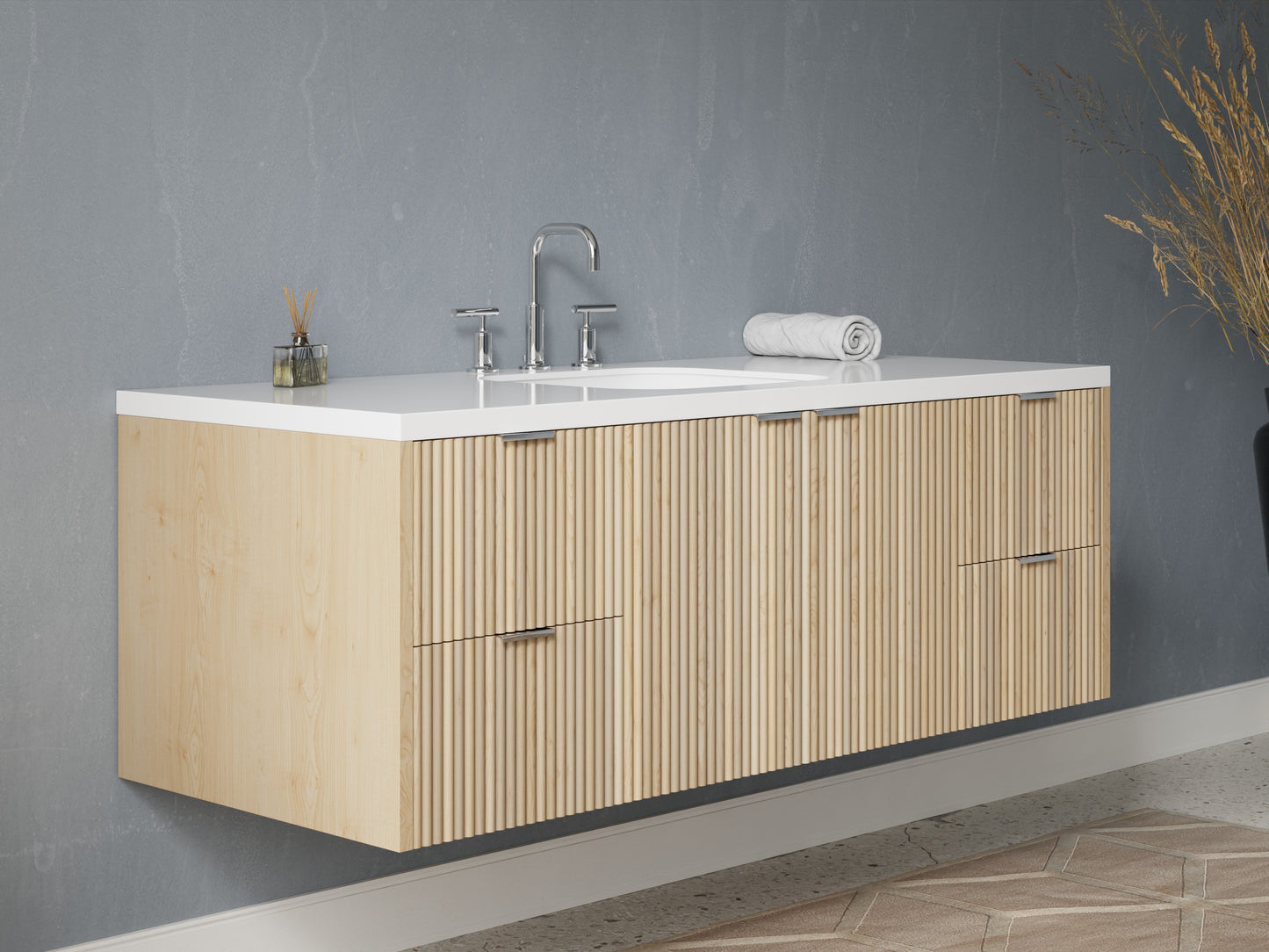 reeded - maple - side