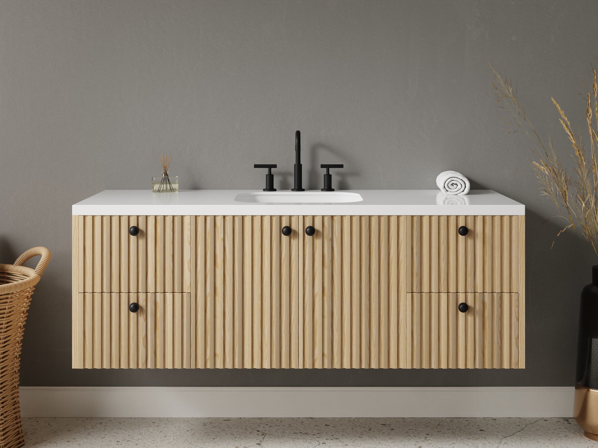 slatted - ash - front