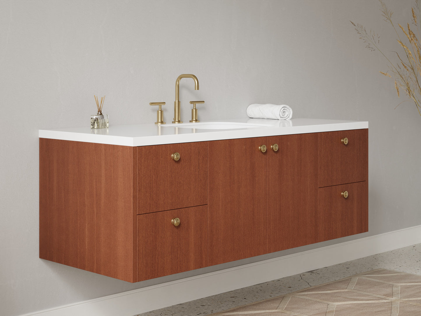 standard - mahogany - side