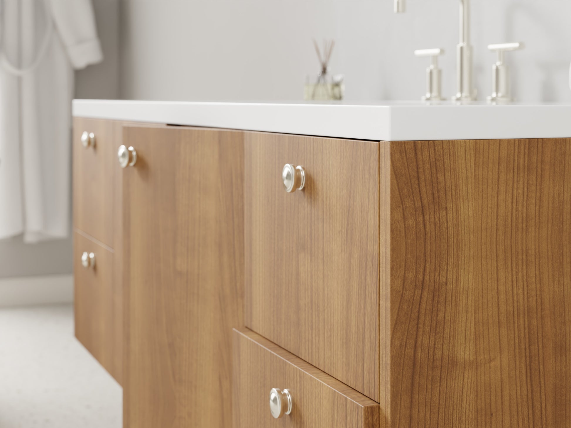 standard - teak - closeup