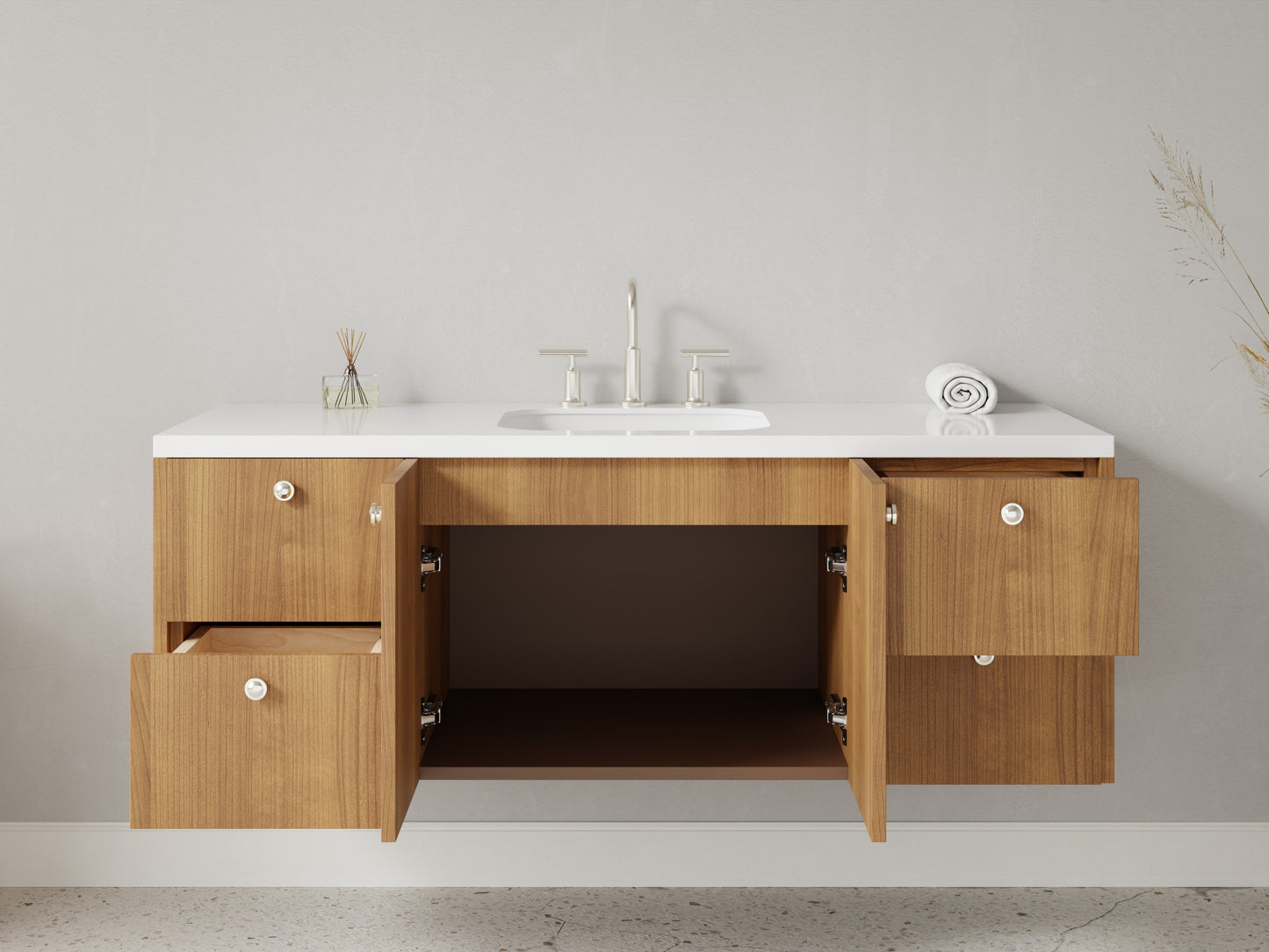 standard - teak - open