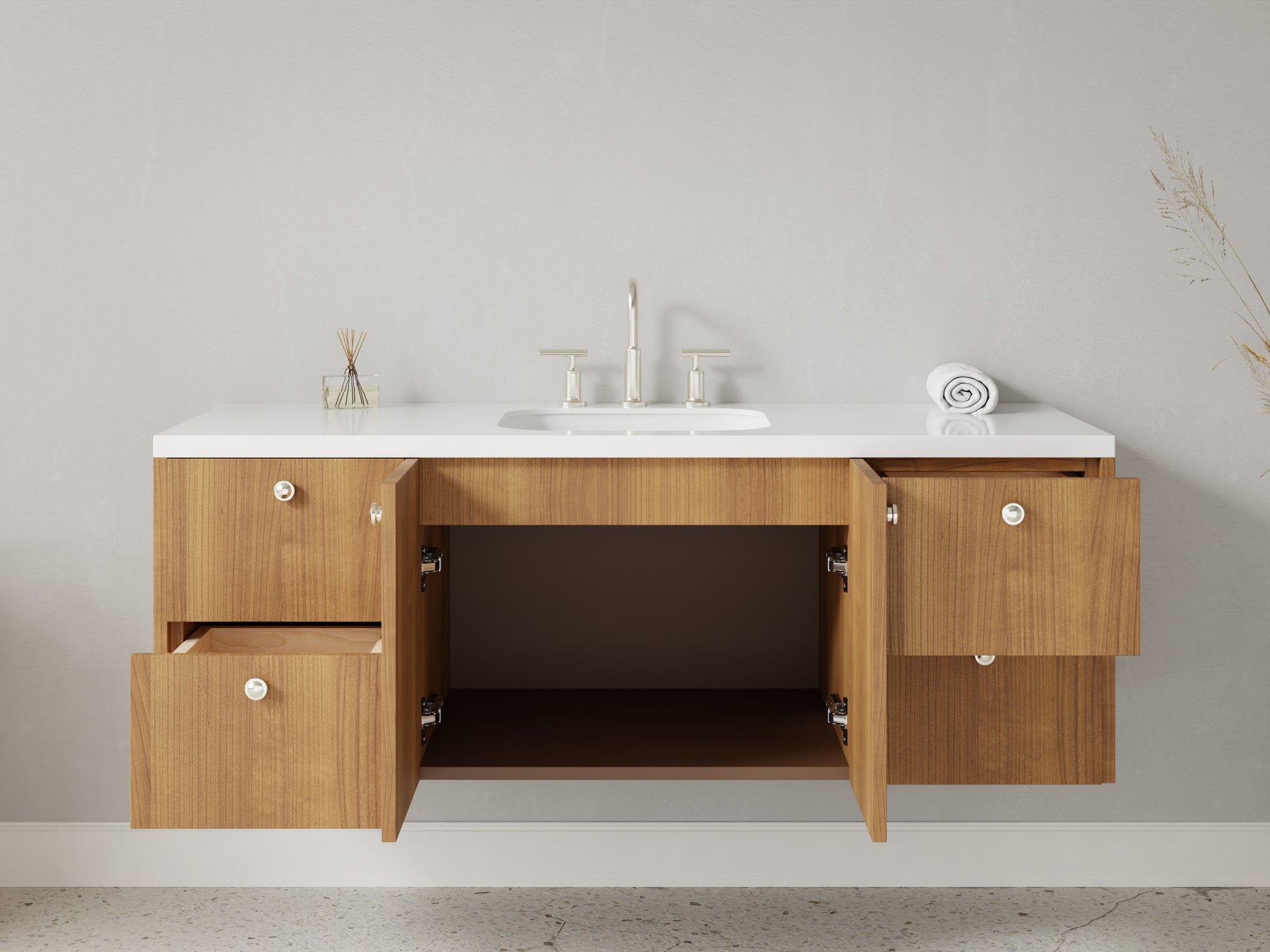 standard - teak - open