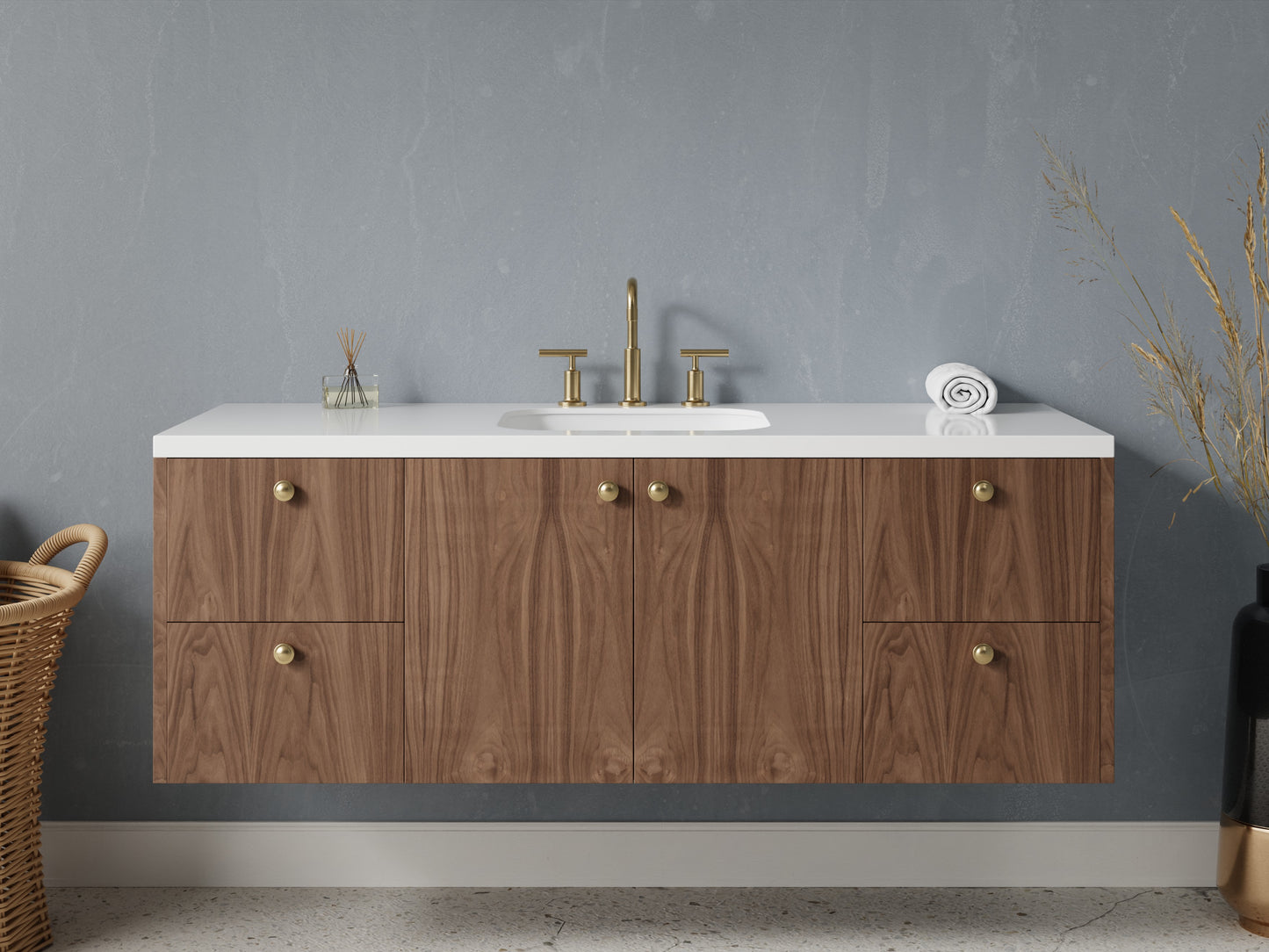 standard - walnut - front