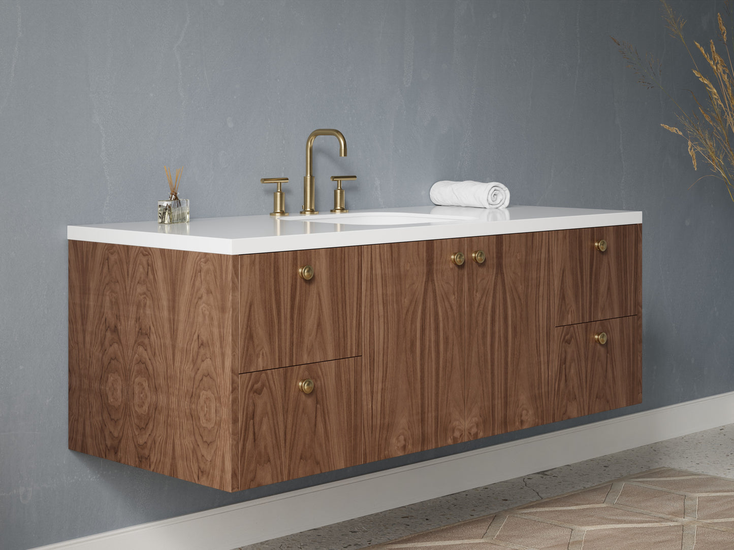 standard - walnut - side