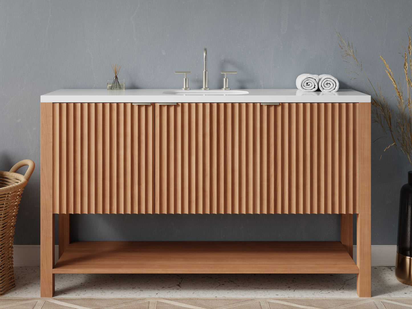 fluted - cherry - front