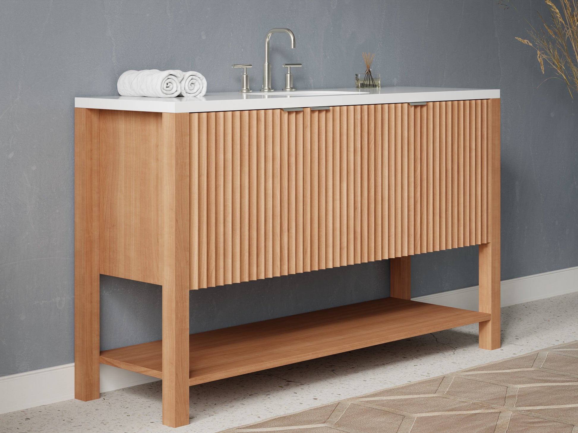 fluted - cherry - side