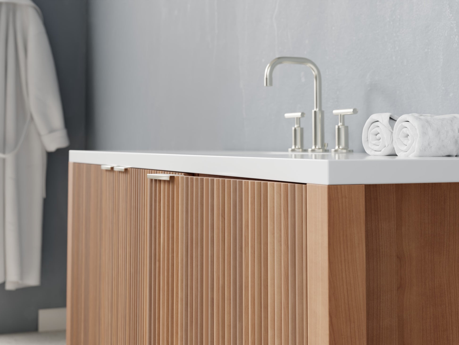 reeded - cherry - closeup