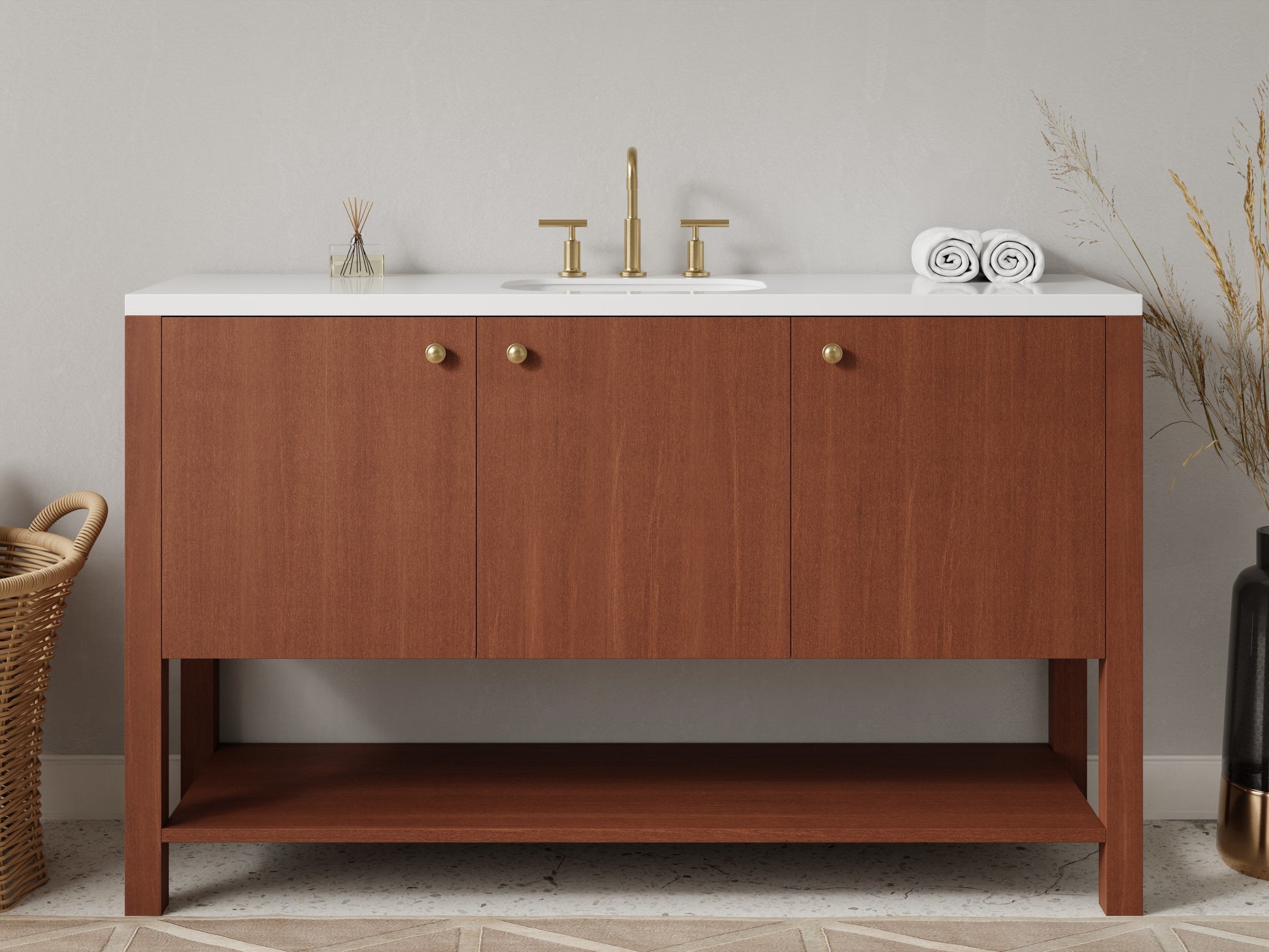 standard - mahogany - front