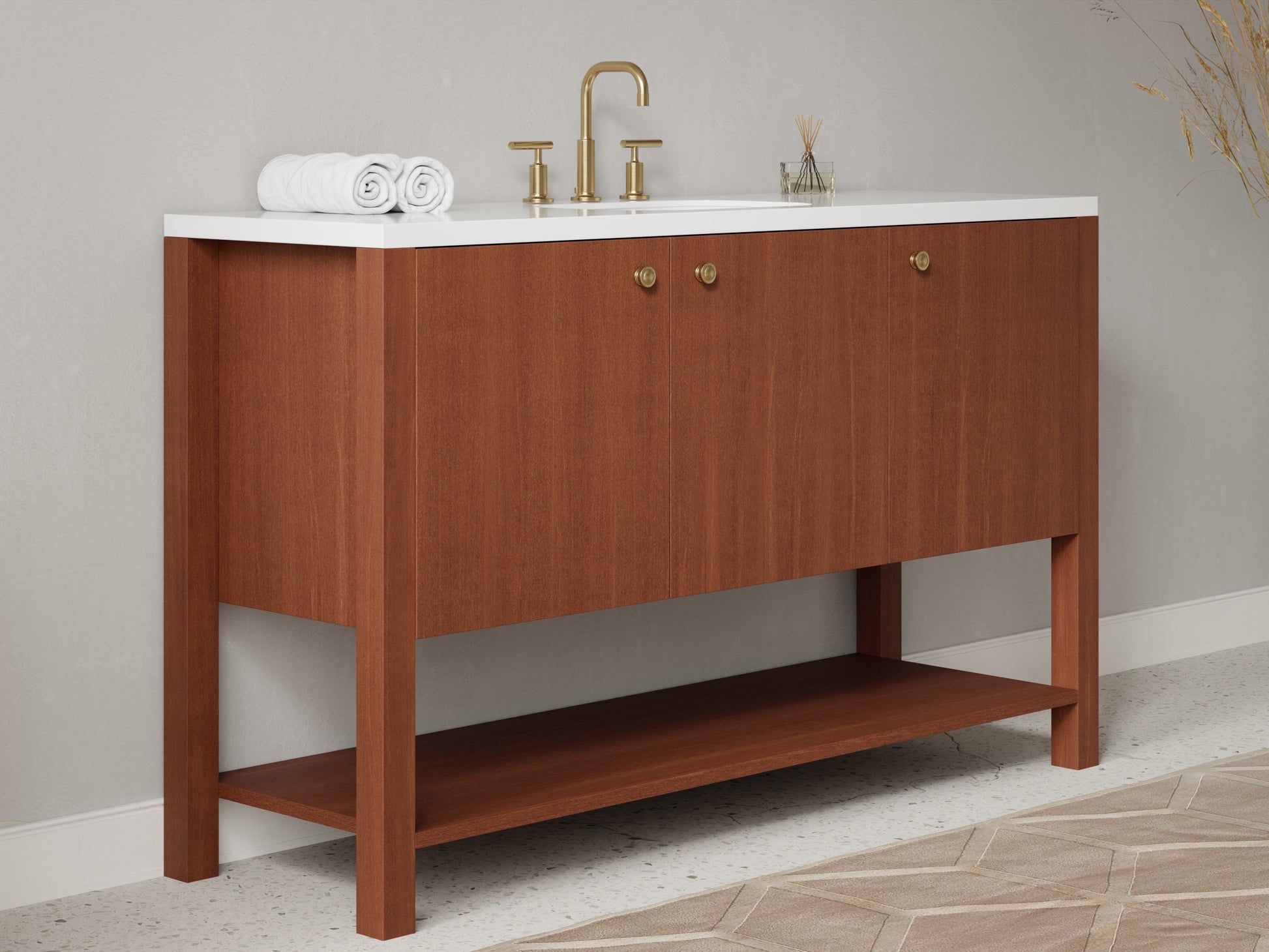 standard - mahogany - side