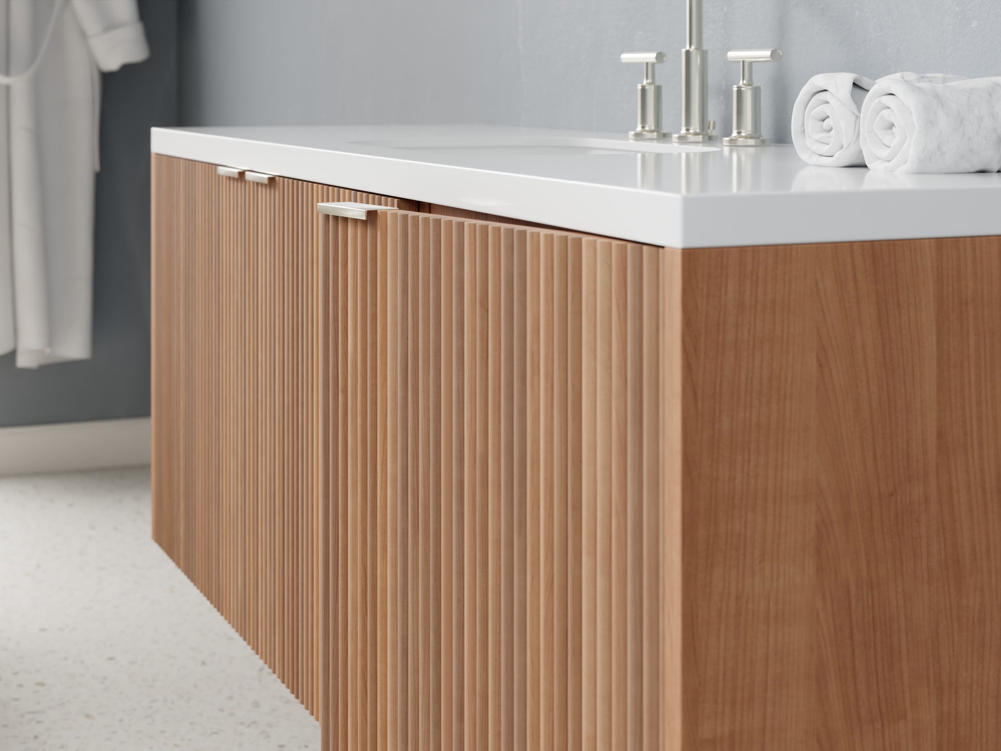 reeded - cherry - closeup