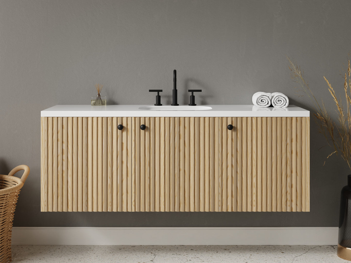 slatted - ash - front