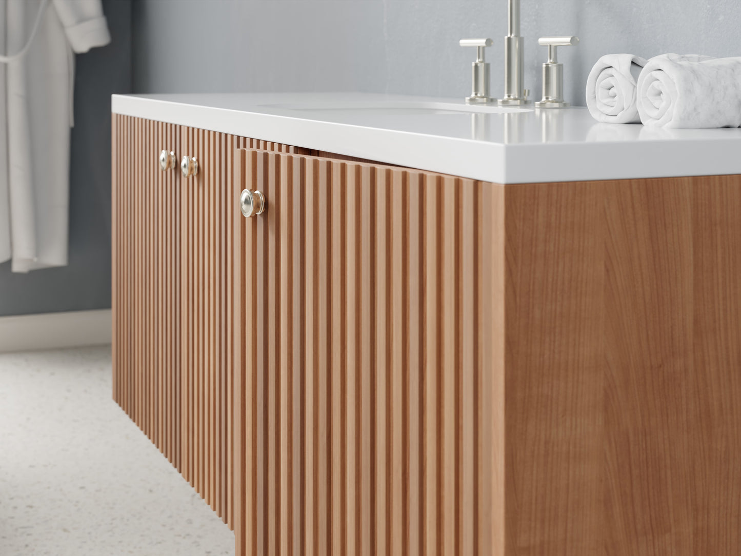 slatted - cherry - closeup