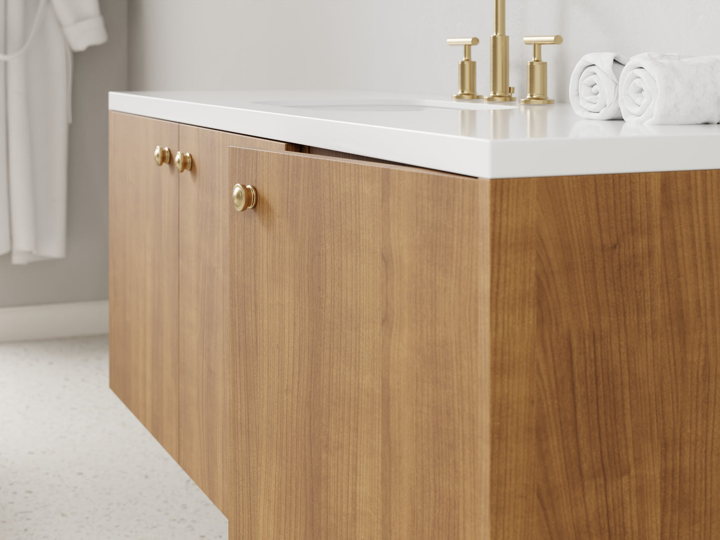 standard - teak - closeup