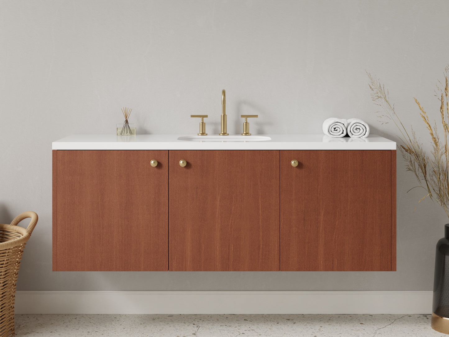 standard - mahogany - front